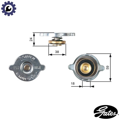 Cap radiator rc115 - radiator,