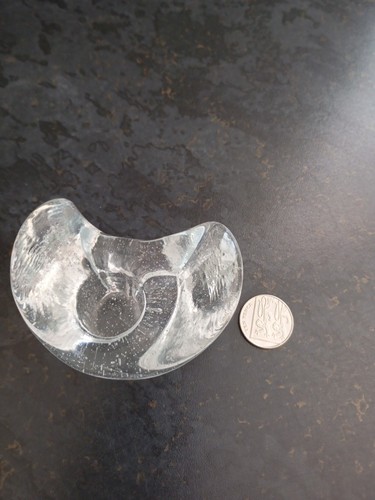 Swedish glass candle holder - glass,