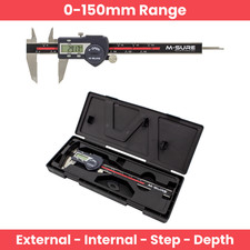 M-SURE Digital Caliper 150mm  (6") Range Inch / mm conversion External Internal