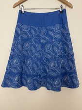 Monsoon Linen Skirt UK 8 Blue