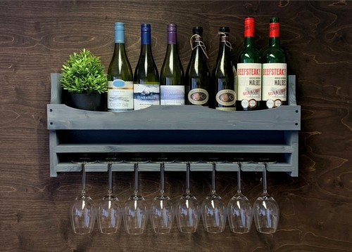 Personalised wine shelf rack - wine,