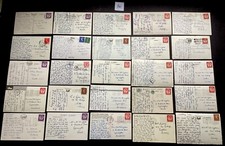 JobLot 25 Antique Postcards 1930s Onwards Various Scenes Posted And Stamped