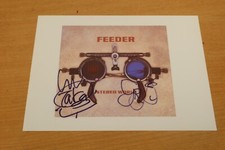 FEEDER Signed Photo Poster Stereo World Music Print Hand-signed GENUINE OFFICIAL