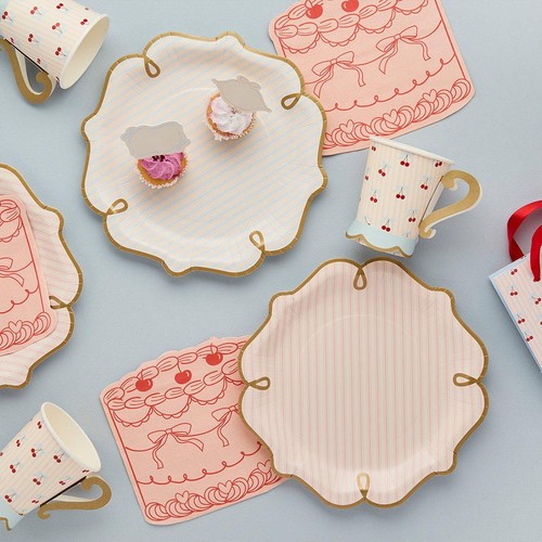 Vintage paper plates - vintage,