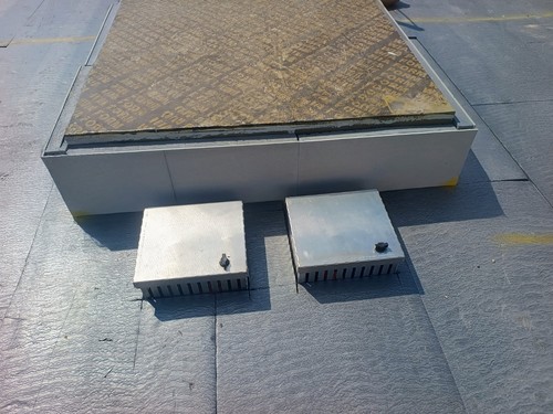 Aluminium flat roof - aluminium,