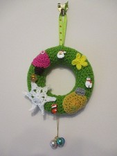 Hand crocheted decorated mini - hand, crocheted/decorated