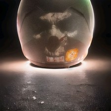 VCAN H128 RAGE SKULL DEMON MONSTER MOTORCYCLE FULL FACE HELMET - DUAL VISOR