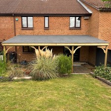 Wooden Carport Shelter Gazebo