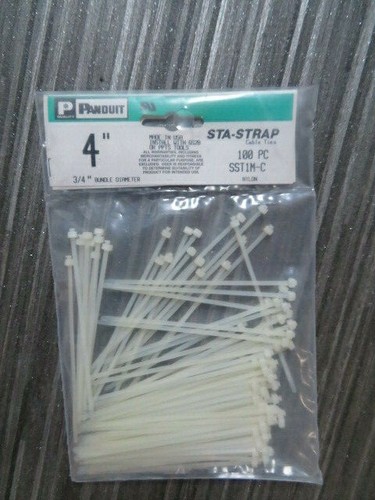Genuine panduit cable ties - panduit, 4"