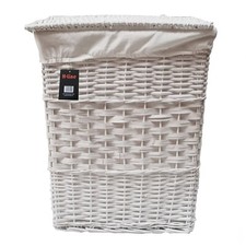 Wicker Laundry Basket With