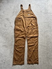 CARHARTT DUCK BIB DUNGAREES OVERALLS 2XL Men’s 