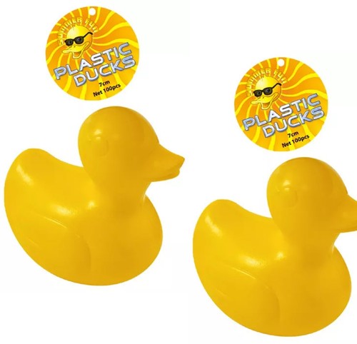 Plastic ducks 7cm - plastic,