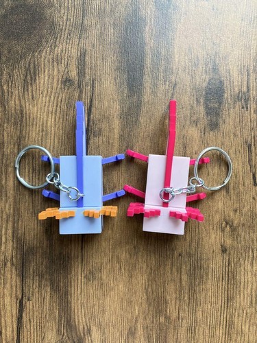 Minecraft figure keychain - keychain, rare