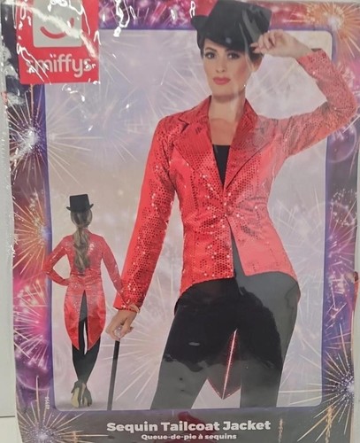 Smiffys red sequin tailcoat - sequin,