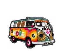 1 iron on motif ♥ patch ♥ hippie bus love bus ♥ iron on ♥ applique New