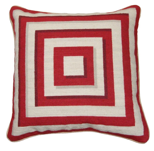 Geometric cushion cover red - geometric,