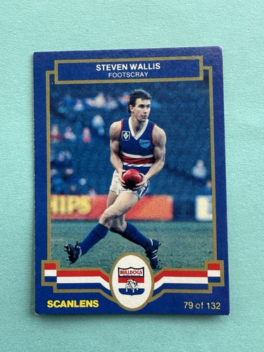 Scanlens 1986 vfl - 1986, card