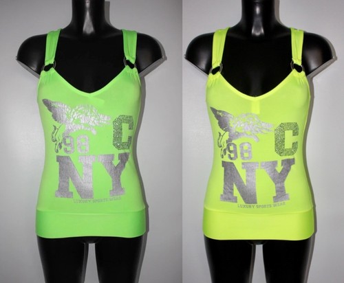 Ladies racer back neon vest - ladies,