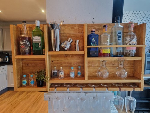 Wall mounted drinks bar - mounted,