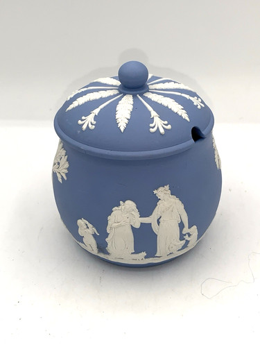 Wedgwood jasperware blue jam - wedgwood,