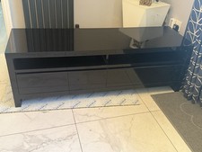 Black High Gloss TV Unit with