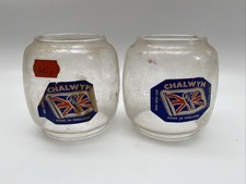 Vintage Chalwyn Lamp Glass For Hurricane Lamps X2 New Old Stock