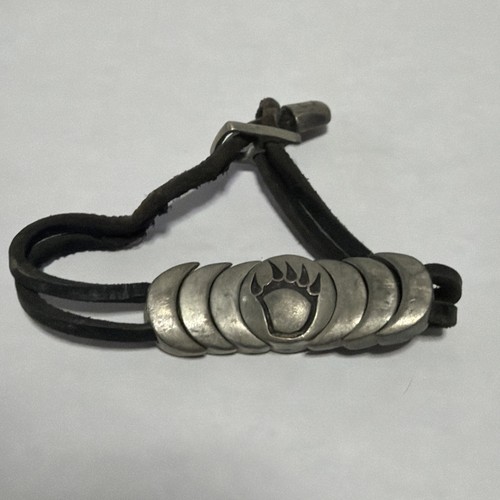 Vtg genuine leather tiger - genuine,