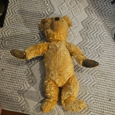 Pre-War Steiff Teddy Bear Grey-Beige Mohair Long Nose Long Arms Antique Collect.