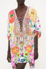 CAMILLA  Short Lace Up Kaftan SIZE O/S Fairy Gang DEFECT
