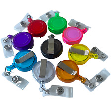 Extendable ID Badge Holder Retractable Rope Metal Belt Clip Keyring Key Chain