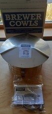 Brewers solid fuel  stainless chimney cowl to fit max 250mm round chimney pot