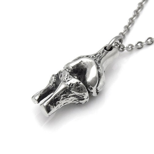 Human knee charm necklace - human,
