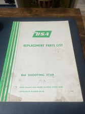 GENUINE BSA REPLACEMENT PARTS LIST B44 Shooting Star 00-5706 1969