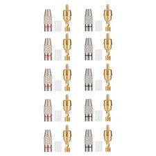 6.2mm Inner Diameter RCA Male Plug Solderless Audio Adapter Connector Speaker