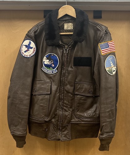 Vintage 1970s usn leather - g-1,