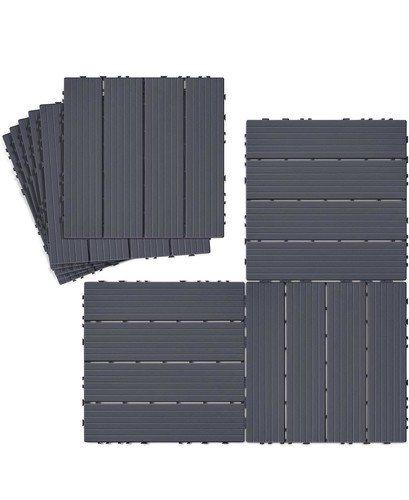 Garden plastic decking - garden, tiles
