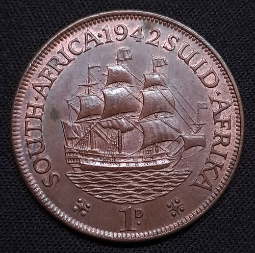 South africa 1942 penny - africa,