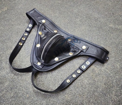 Top mens real leather sexy - top,