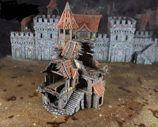 Large Ruined Tavern - Fantasy Wargaming Terrain - Mordheim,Frostgrave,Warhammer