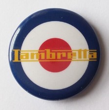 MOD LAMBRETTA BUTTON BADGE