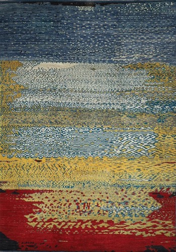 Tribal art area rug - x,