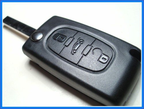 New button flip key fob - new,