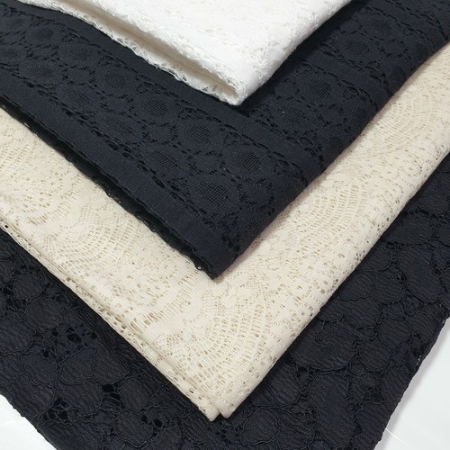 Guipure floral lace material - floral,