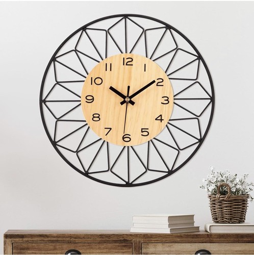 Vintage wall clock metal - wall,