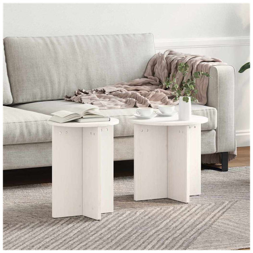Coffee table round - round, pine