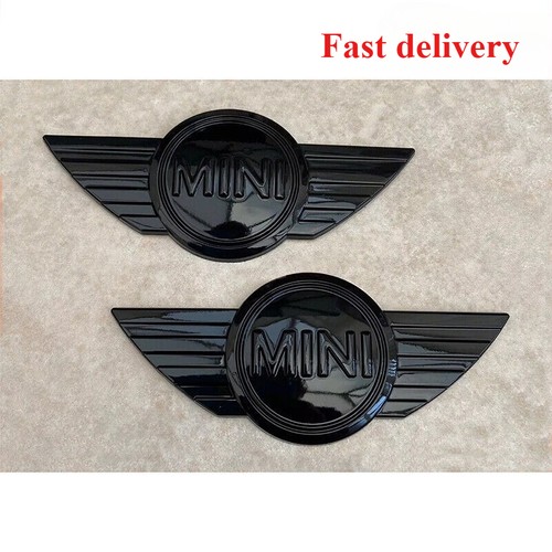 2xblack mini cooper emblem - mini,
