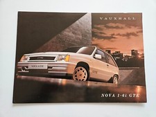 VAUXHALL NOVA GTE SALES