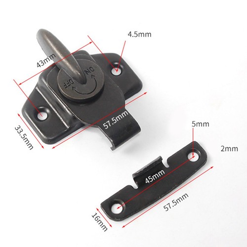 Secure locking for door latch - secure,