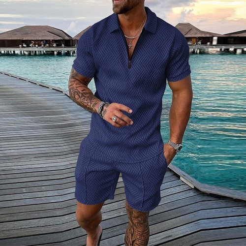2pcs men hawaii ord polo - 2pcs,