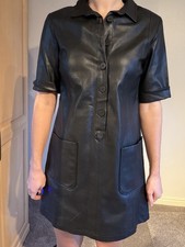 Zara Faux Leather Black Dress